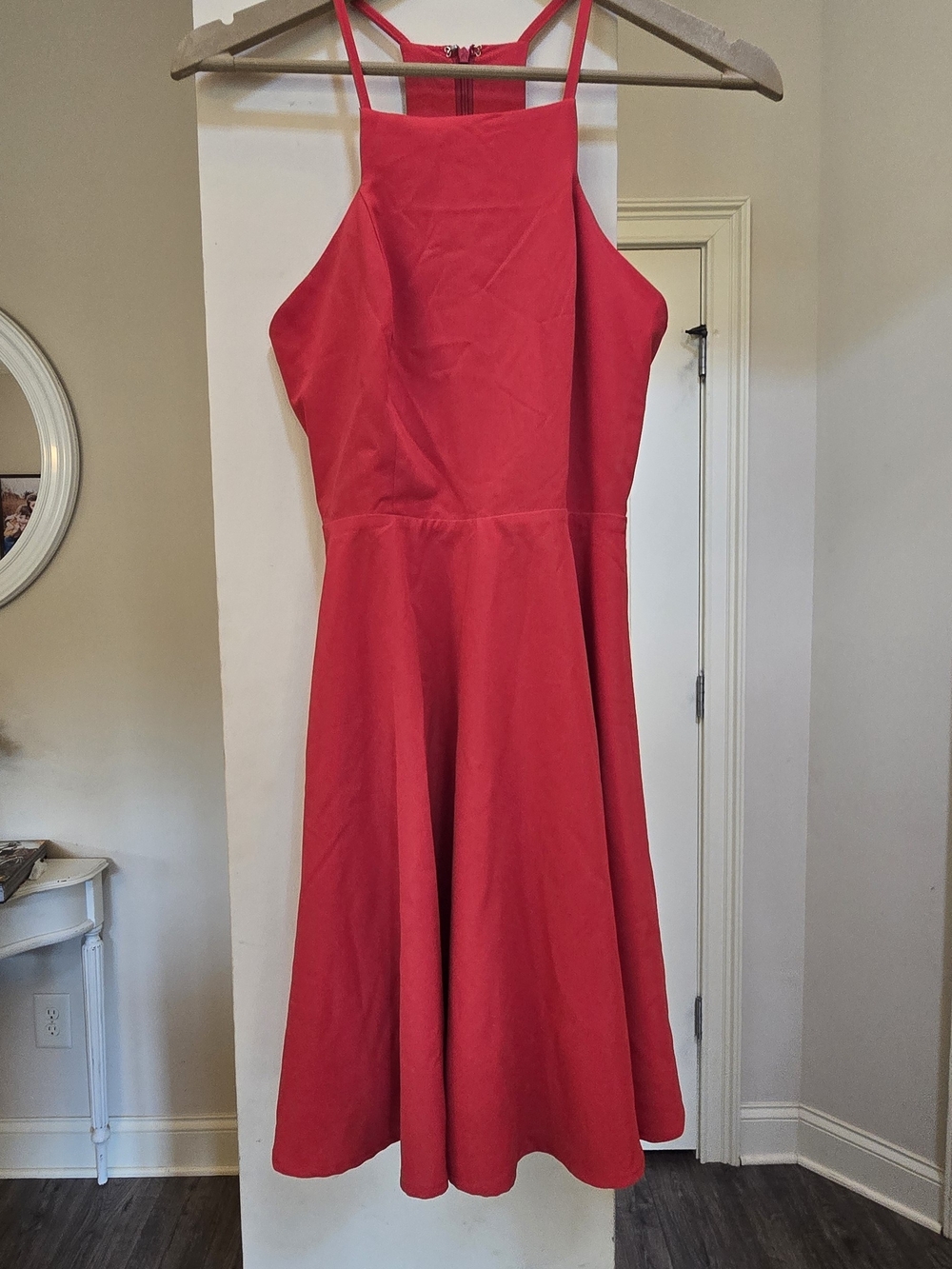 Lulu's Red Halter Midi Dress